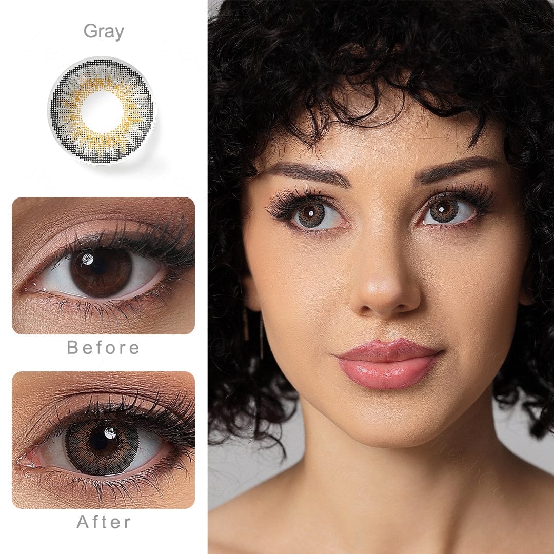 3 Tone Gray Coloured Contacts - Image 6