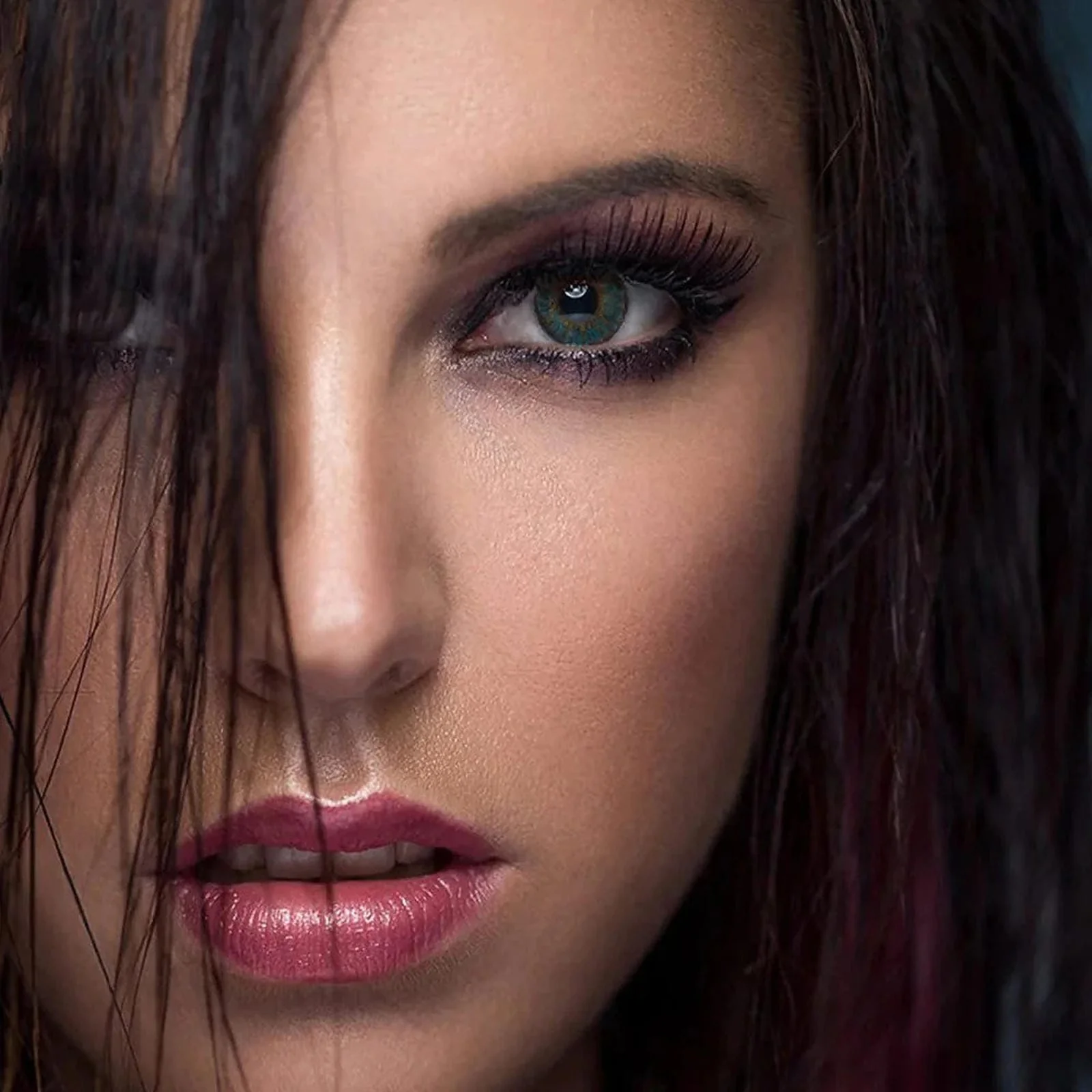 3 Tone Turquoise Colored Contact Lenses - Image 5