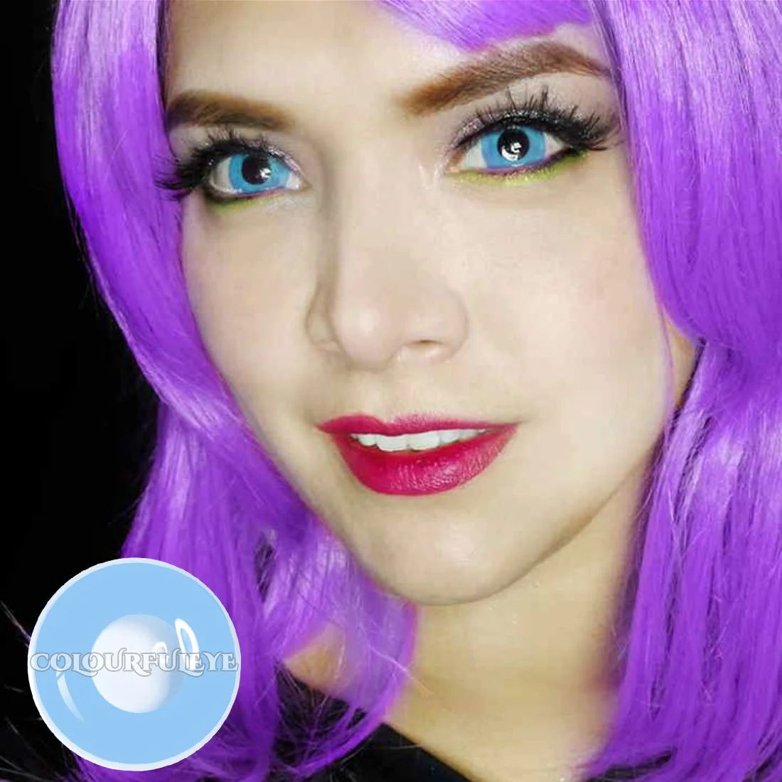 Ayaka Sky Blue Coloured Contacts (1Day Expiry - 9/23) - Image 2