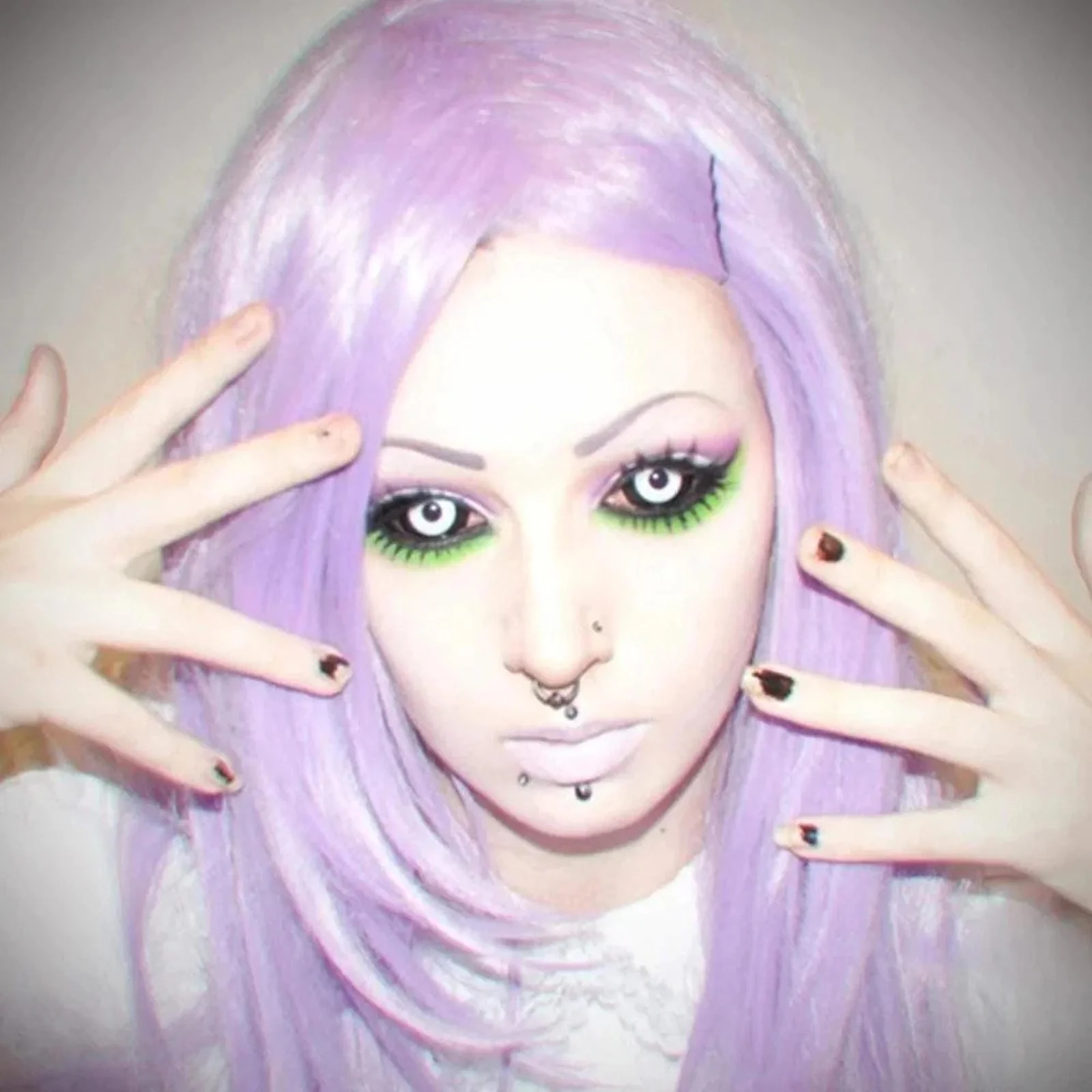 Black and White Full Eye 22mm Sclera - Image 5