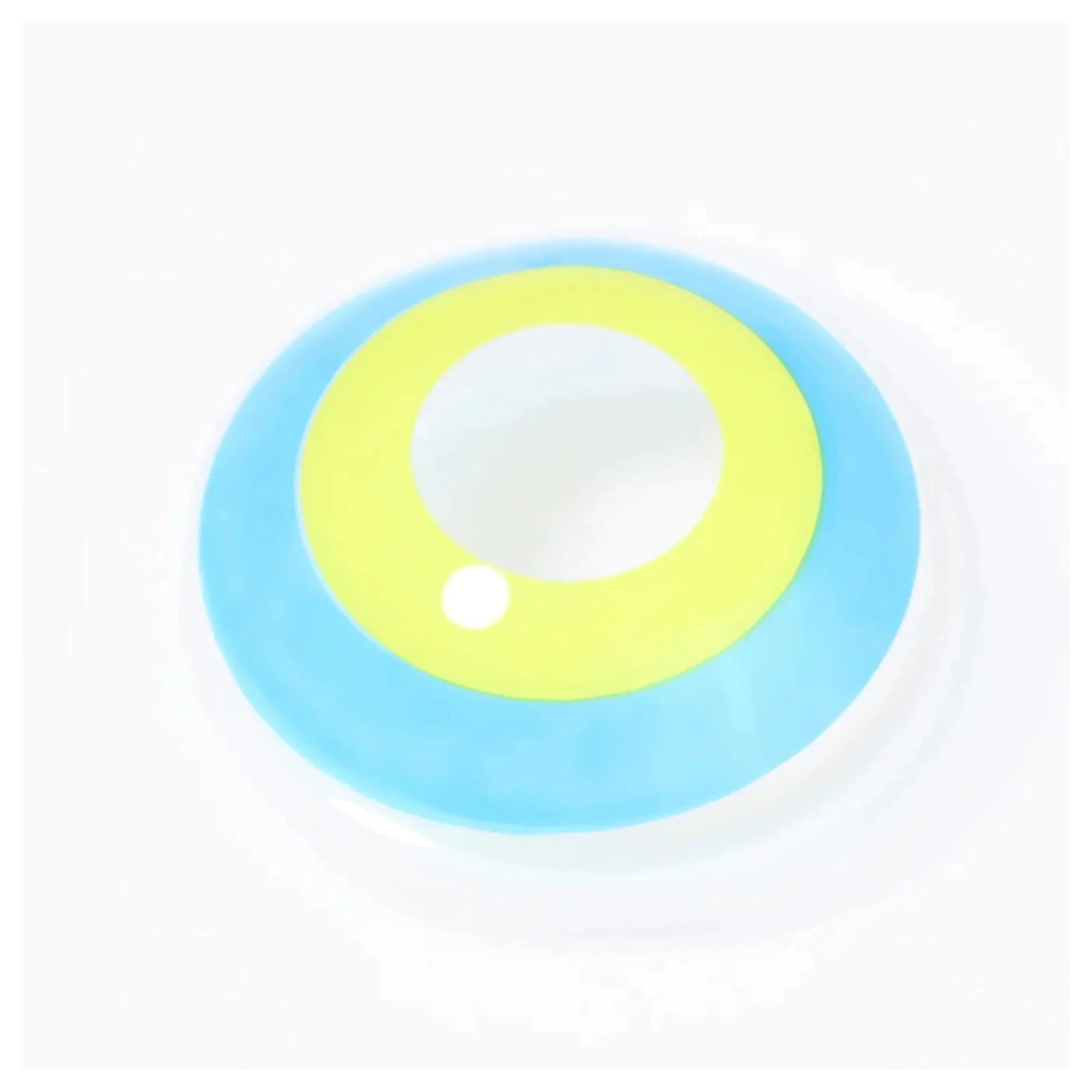 Blue Yellow Circle Halloween Cosplay Contacts - Image 5