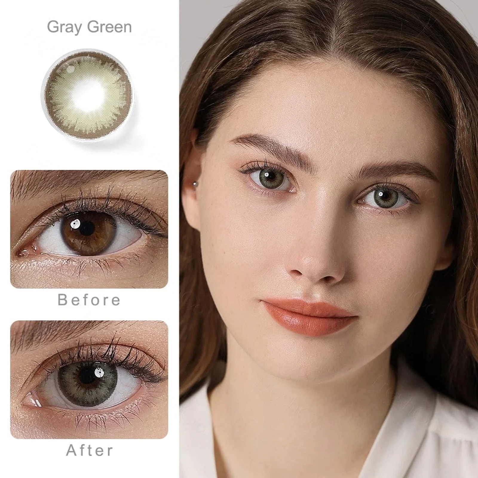 Diamond Gray Green Coloured Contacts - Image 6