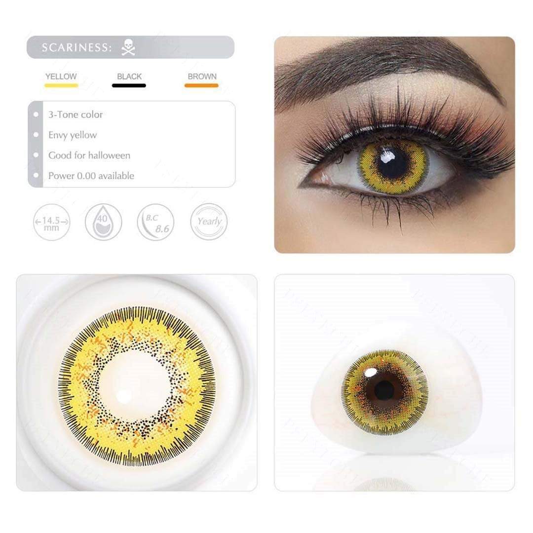 Envy Yellow Halloween Contacts - Image 7