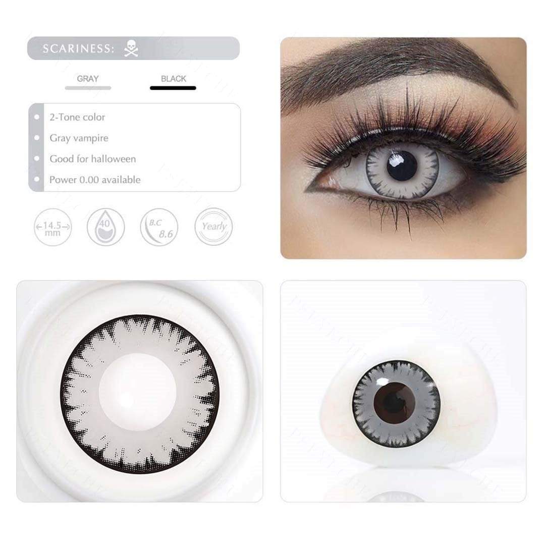 Gray Vampire Halloween Contacts - Image 8