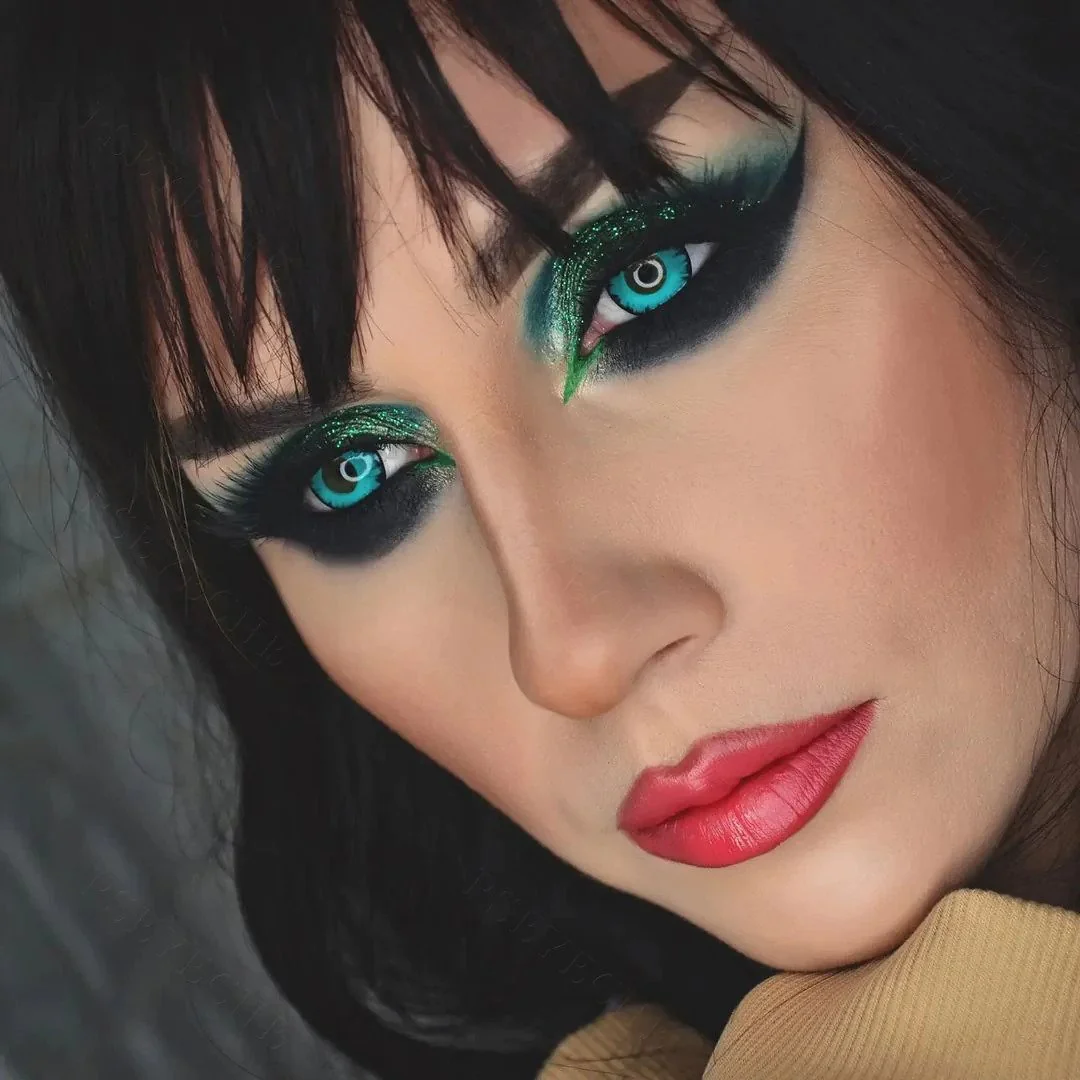 Green Vampire Halloween Contacts - Image 4