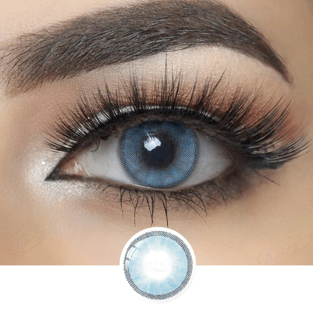 Hidrocharme Marine Blue Coloured Contacts