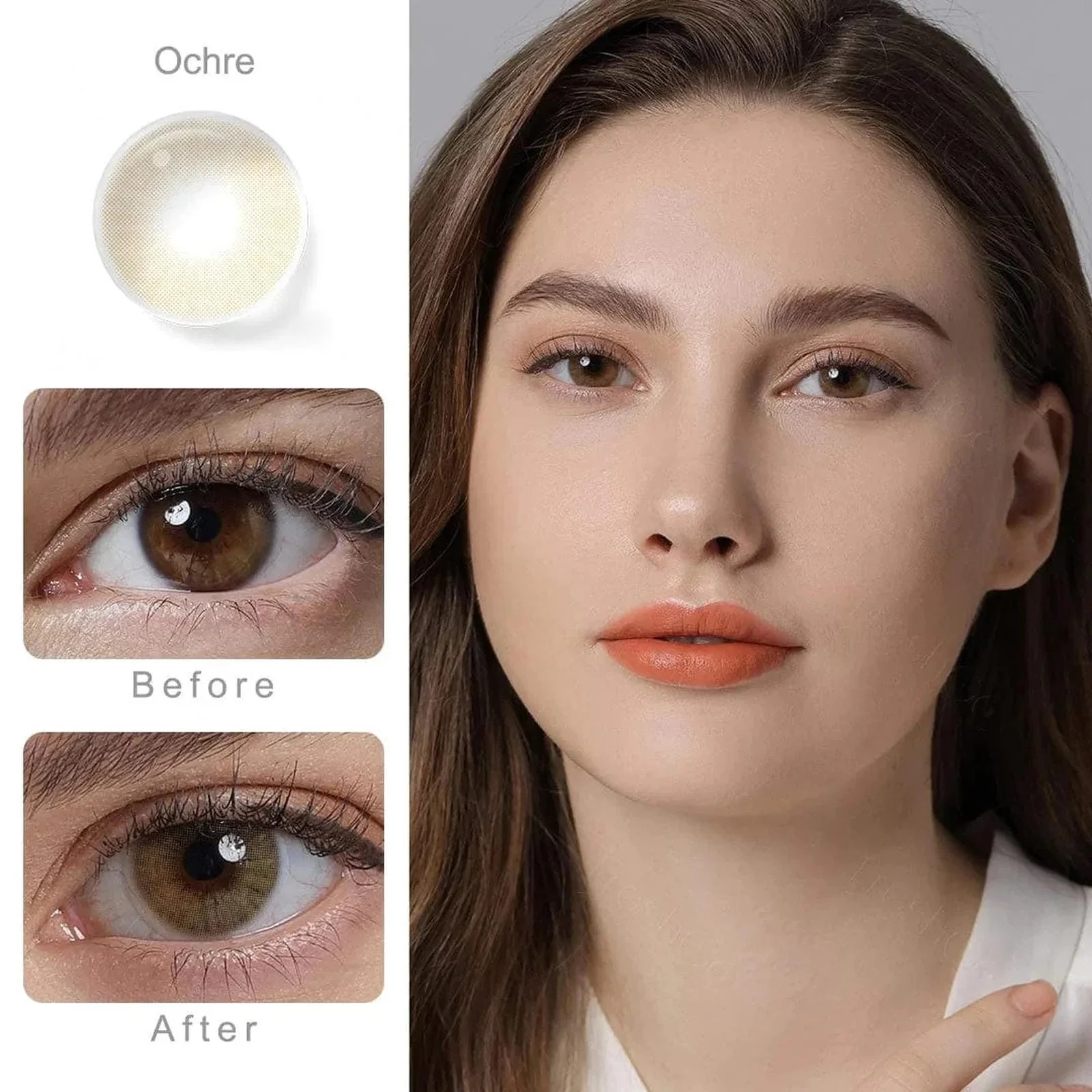 Hidrocor Ochre Brown Colored Contacts - Image 9
