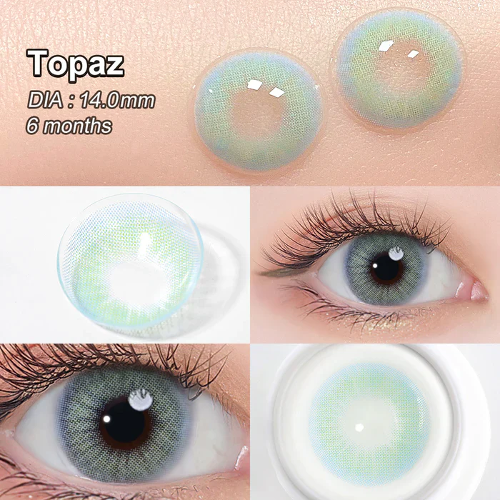 Hidrocor Topaz Blue Coloured Contacts - Image 3
