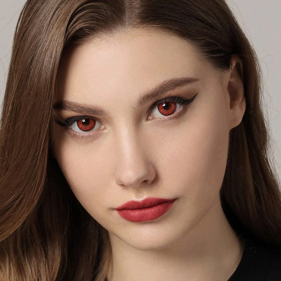 Nonno Deep Red Coloured Contacts - Image 4