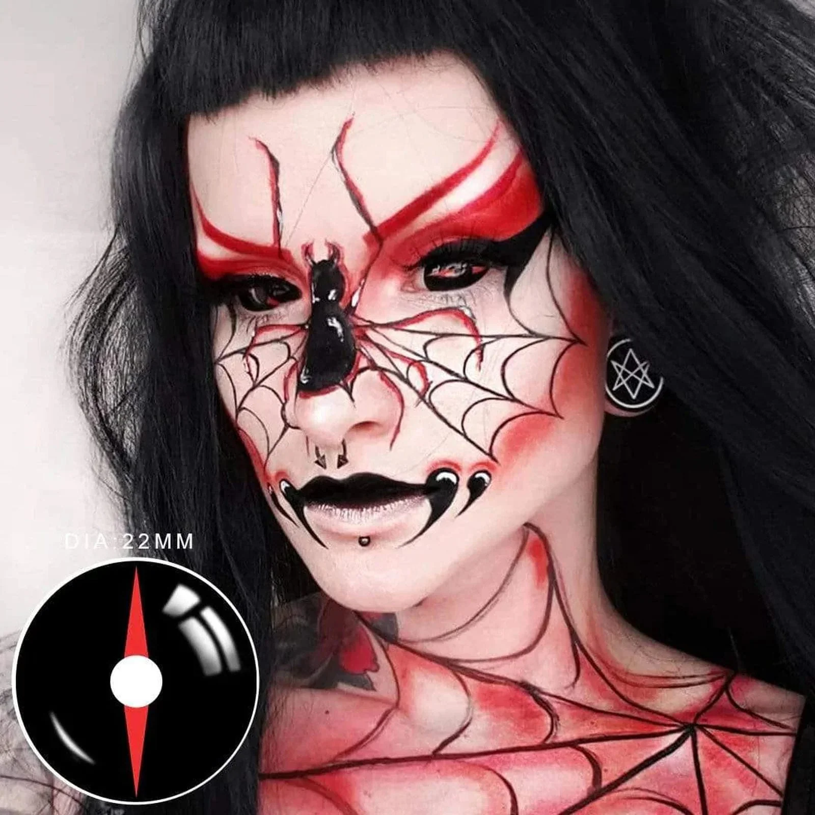 Redlash Black Full Eye 22mm Sclera - Image 4