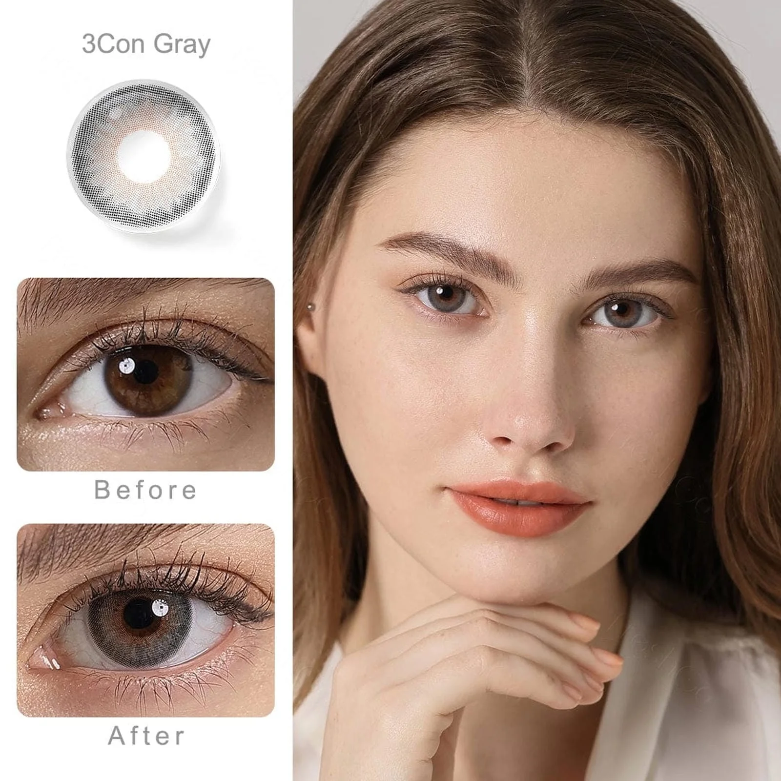 Symphony 3Con Gray Coloured Contacts - Image 6