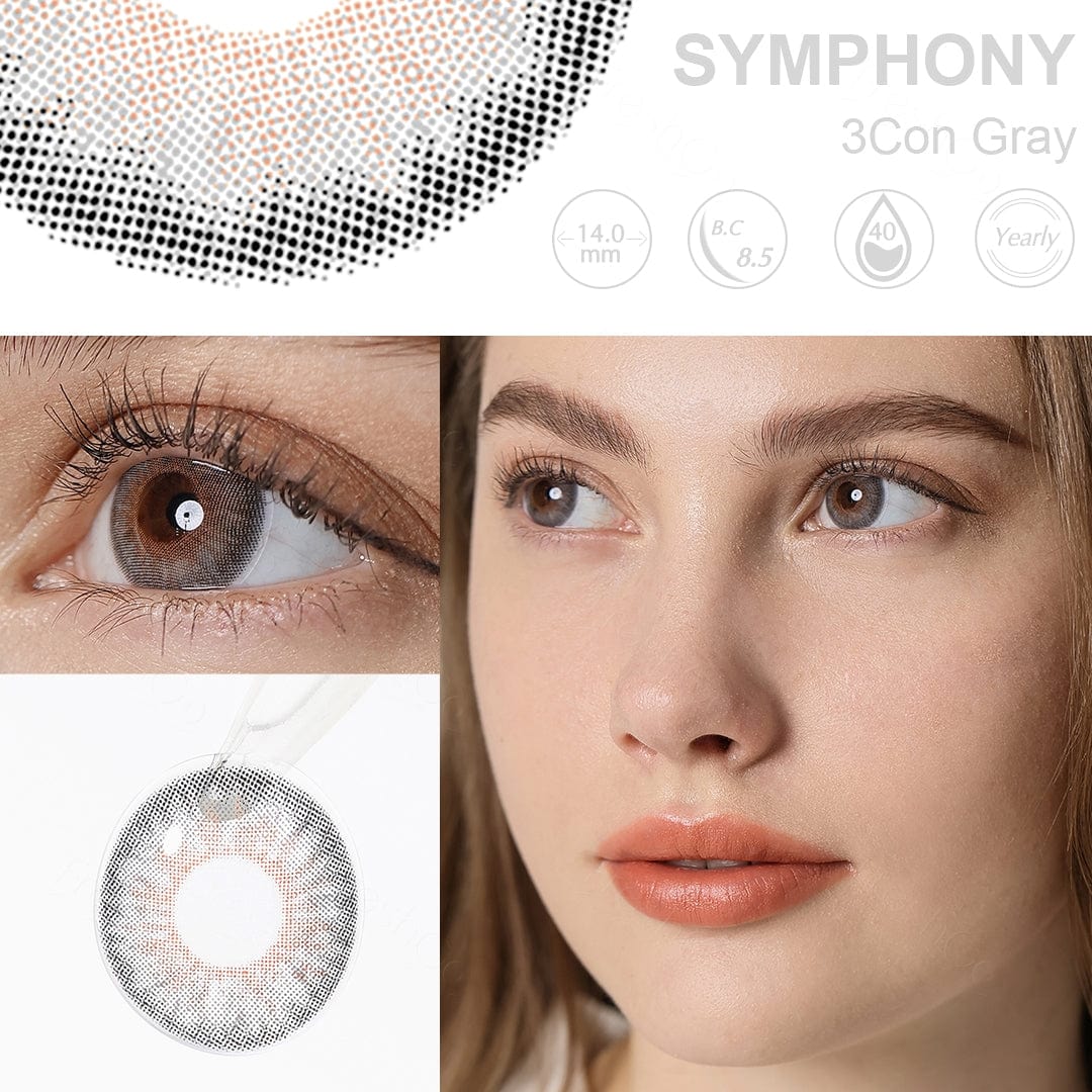 Symphony 3Con Gray Coloured Contacts - Image 7