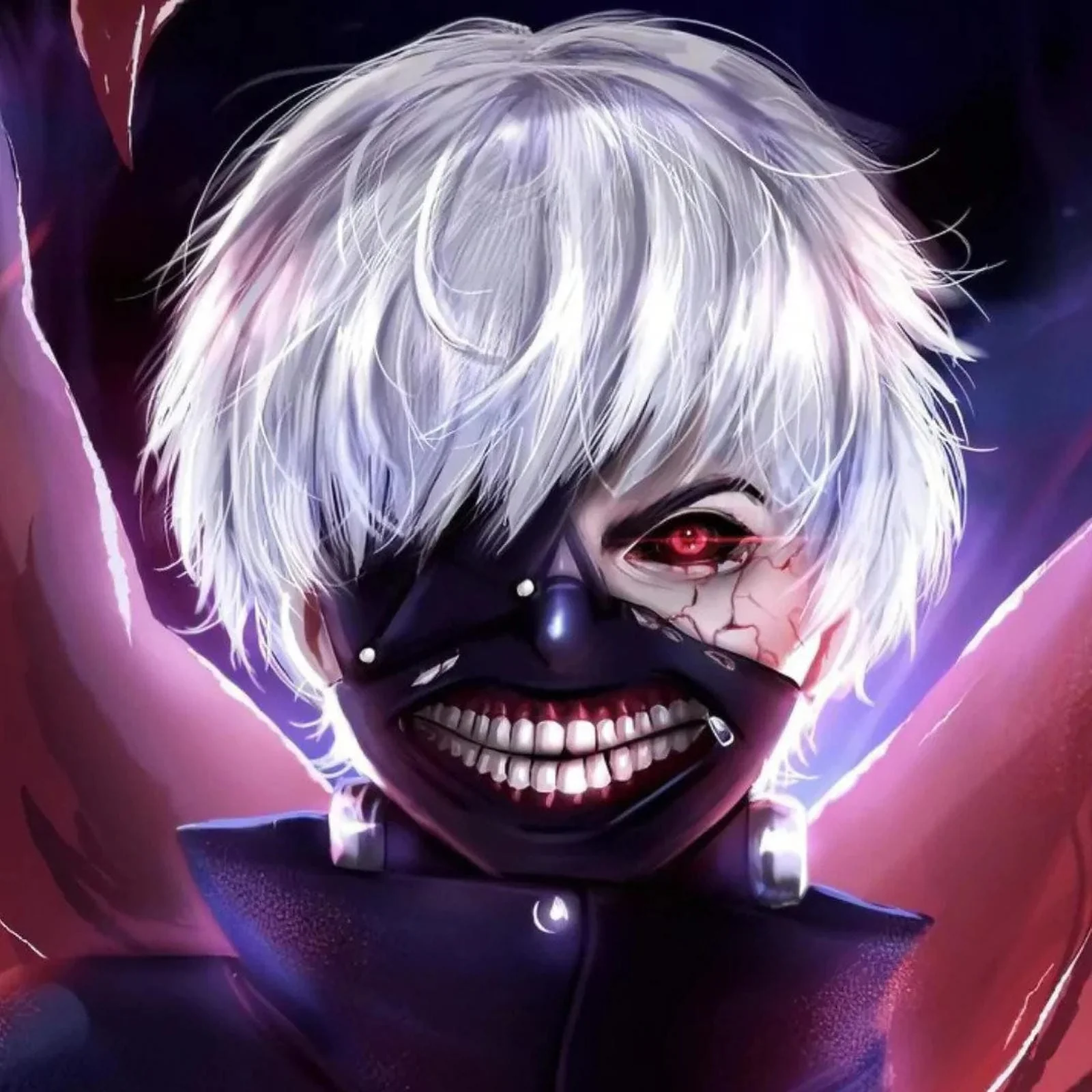 Tokyo Ghoul Black Red Full Eye 22mm Sclera - Image 7