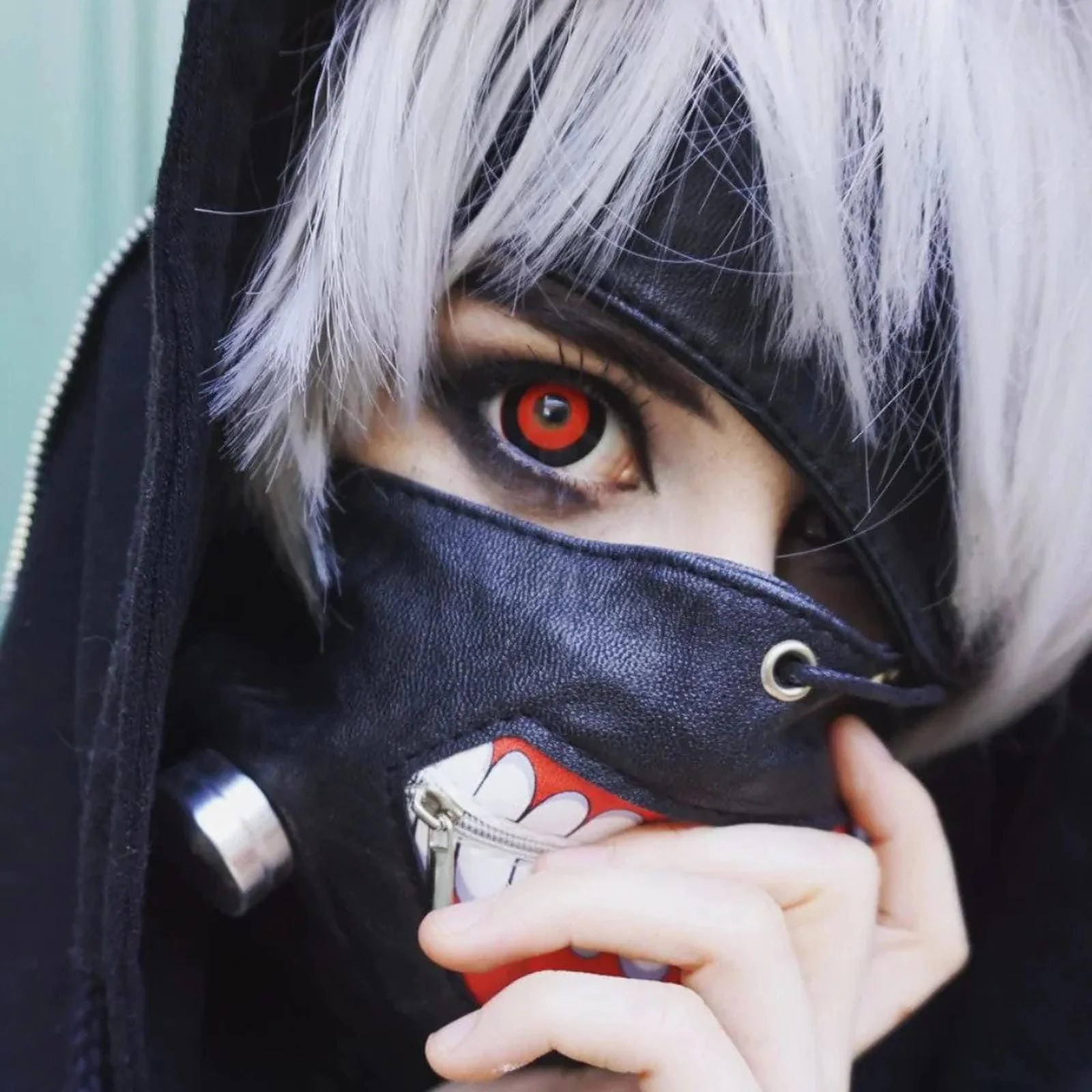 Tokyo Ghoul Black Red Full Eye 22mm Sclera - Image 8