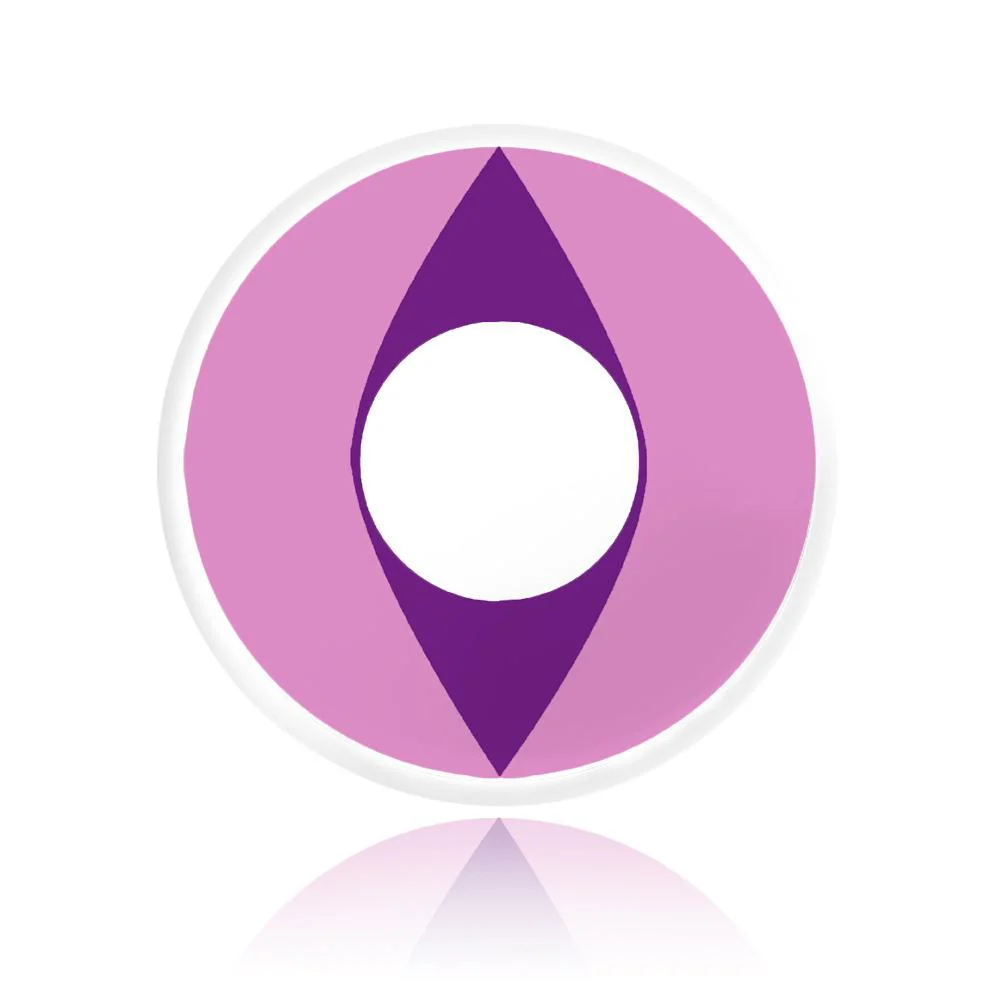 Violet Cat Eye Halloween Contacts - Image 3