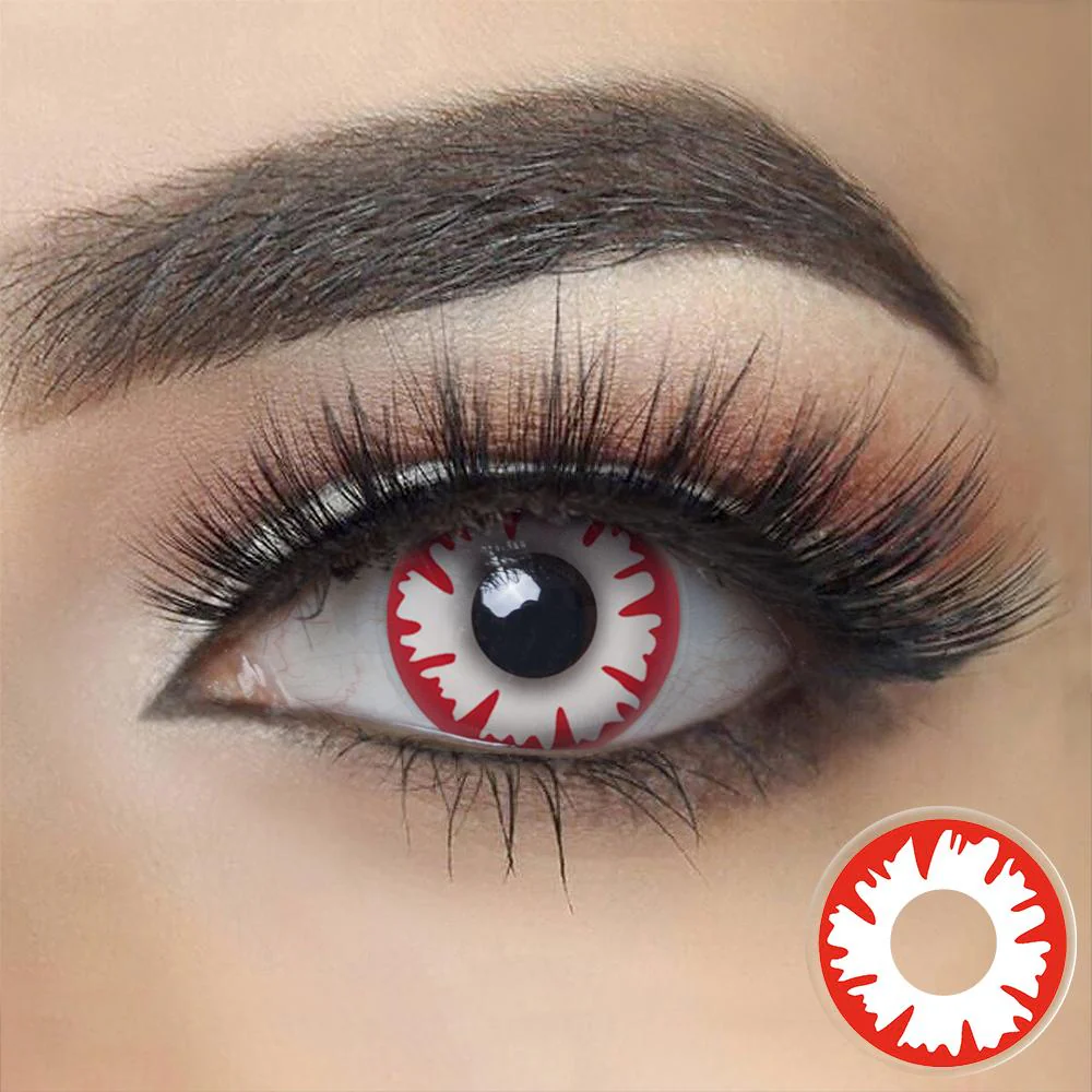 White Demon Halloween Contacts