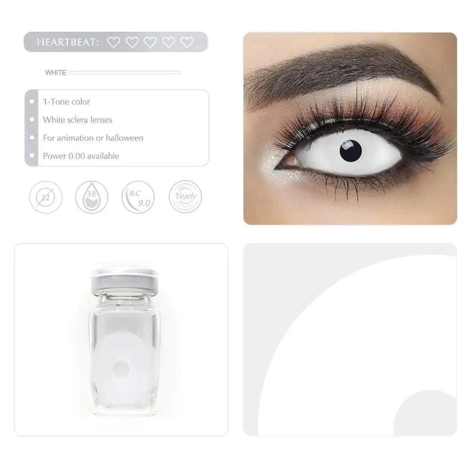 Whiteout Full Eye 22mm Sclera - Image 4